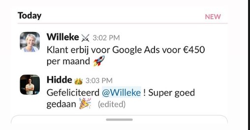 Klant van €450 per maand