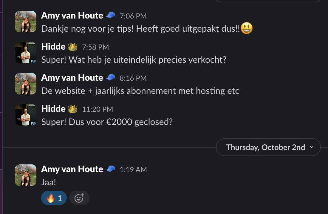 Klant van 2000 euro