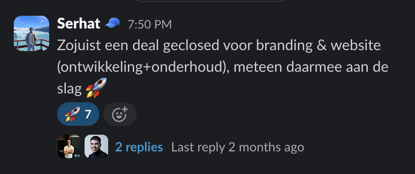 Nieuwe website deal
