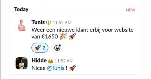 Nieuwe website voor €1650